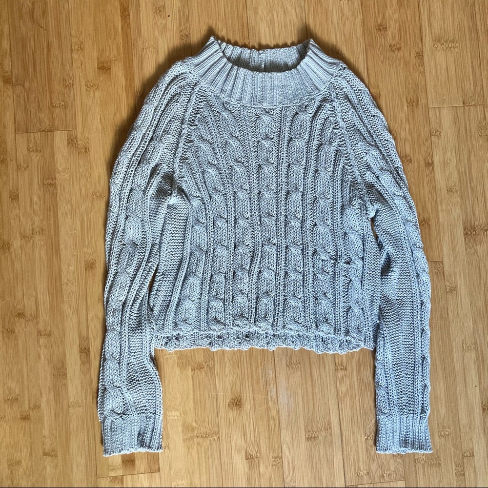 Wooden ships oatmeal /beige knit sz small